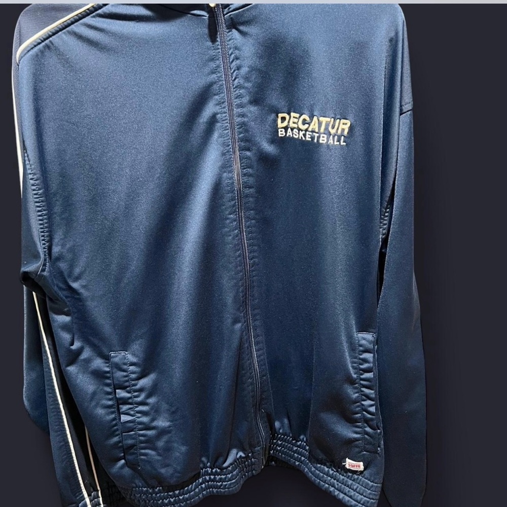 Soffe Men's Zip Up Sweater - Navy Blue